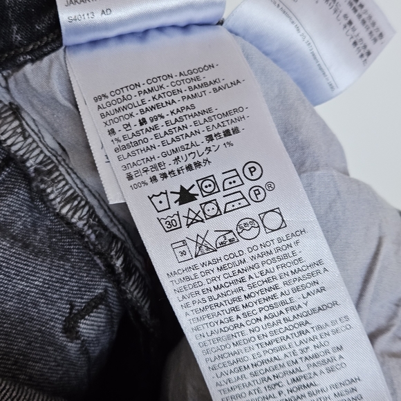 Levi’s Ribcage Straight Ankle Jean Feelin Cagey Black Size 27/28 - Picture 10 of 12